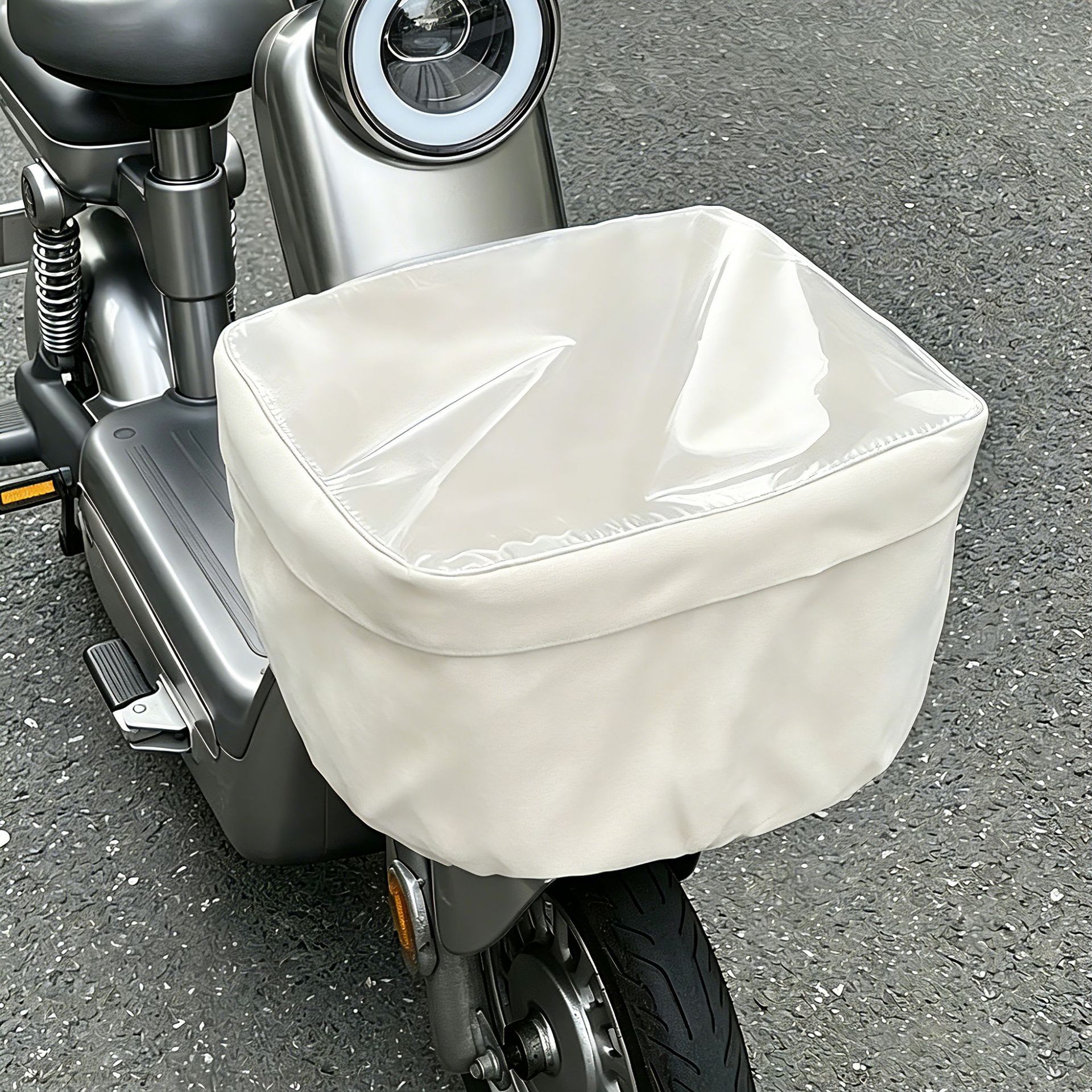 Electric vehicle basket rain cover, electric bike front basket dust cover, bicycle basket waterproof cover, universal