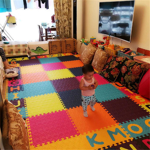 Btoys Baby Thick Crawling Mat Early Education Infant Toddler Crawling Pad 60*60cm Large Area Solid Color Patch Ground Mat