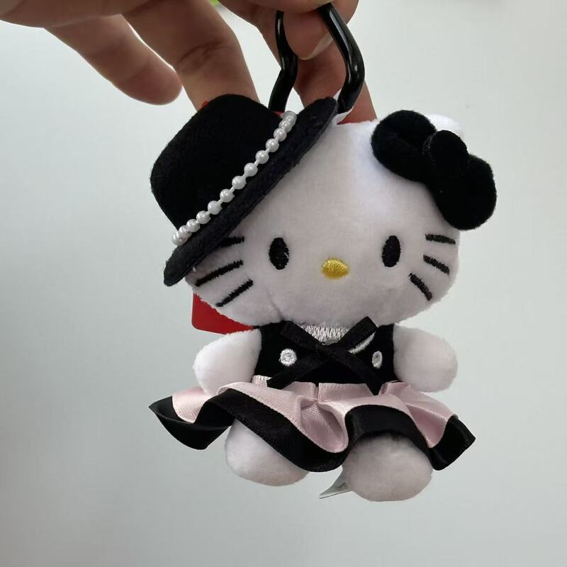 粉墨kitty小香风裙摆玩偶背包挂件ins风高级感精致挂饰爱心扣钥匙|undefined