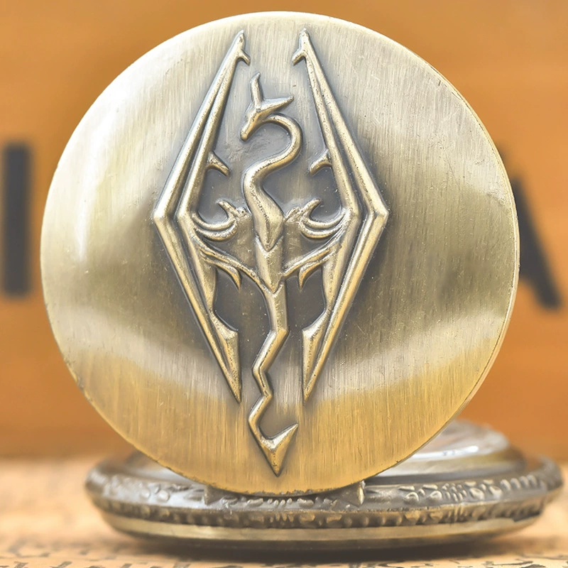 Retro big quartz pocket watch