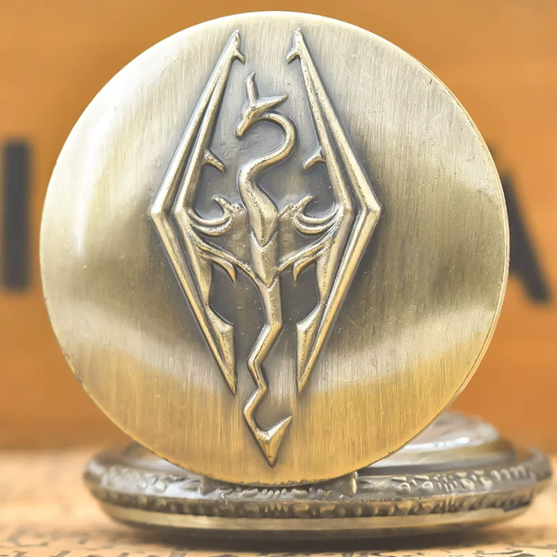 Retro big quartz pocket watch