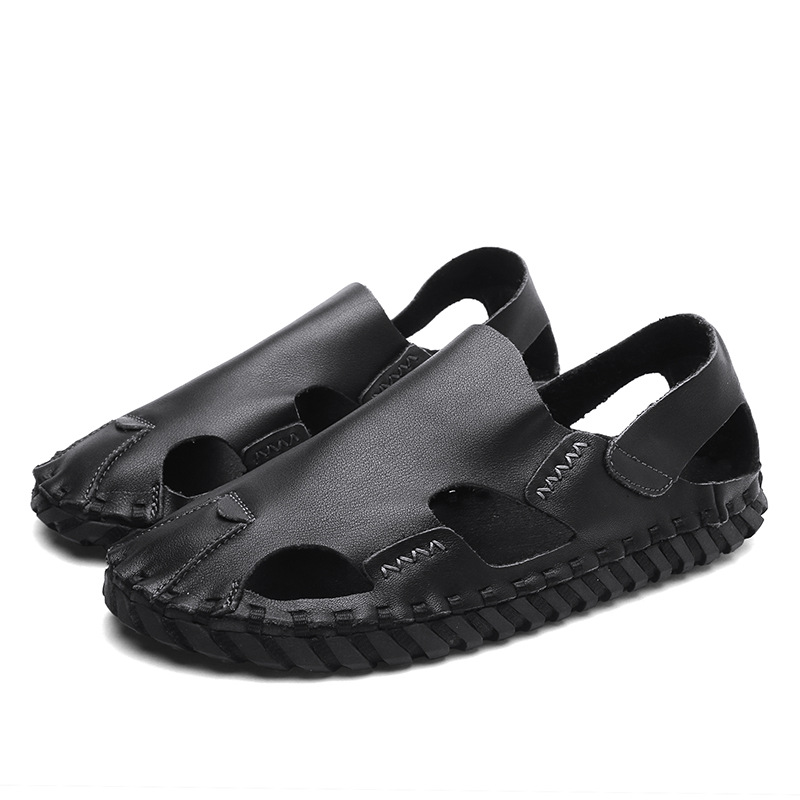 Transfronterizos zapatillas de cuero para hombres 2026 nuevos zapatos de conducción perezosos transpirables para hombres zapatos casuales de cuero