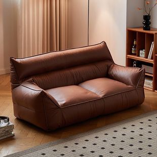 Lazy Sofa Double Seat Living Room Bedroom Small Apartment Sofa No-Wash Technology Cloth Sofa Tatami Widened Sofa