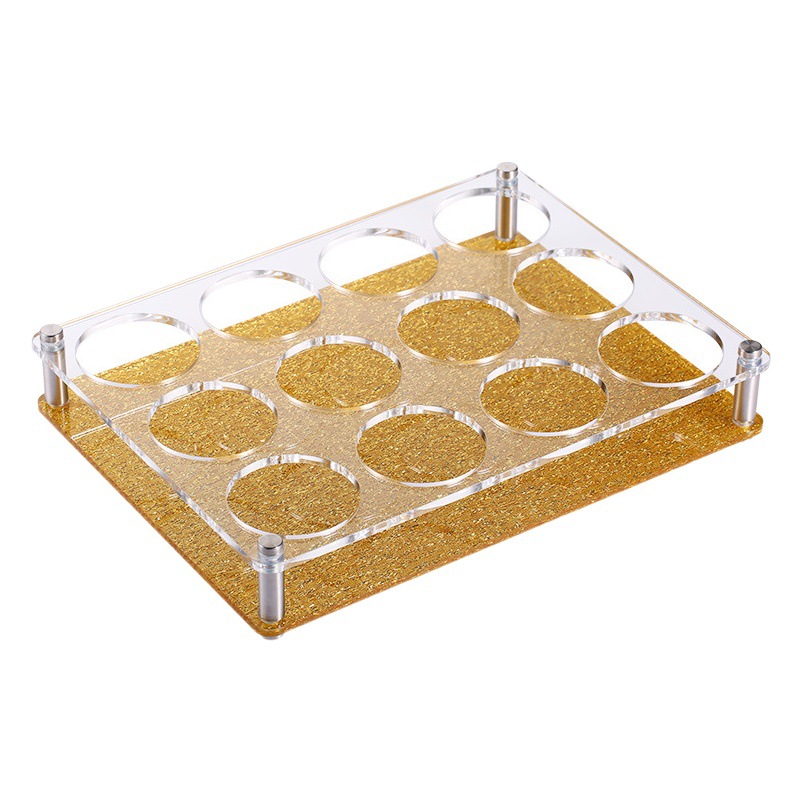 Yalong cerveza taza de vino titular de la barra de ktv octogonal taza de vino titular de la taza de la bala taza de vino blanco titular de la taza de plástico de 6 hoyos de 12 hoyos rack