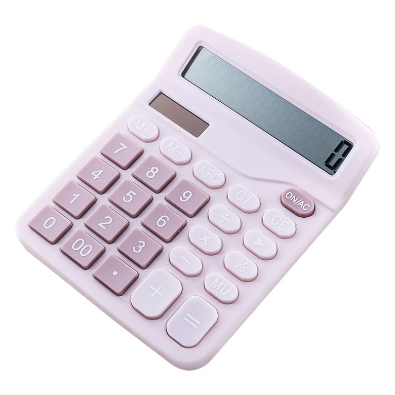 Настоящий солнечный калькулятор 12-битный дисплей Финансовый офис Студенческий калькулятор Производители оптовый бизнес-калькулятор