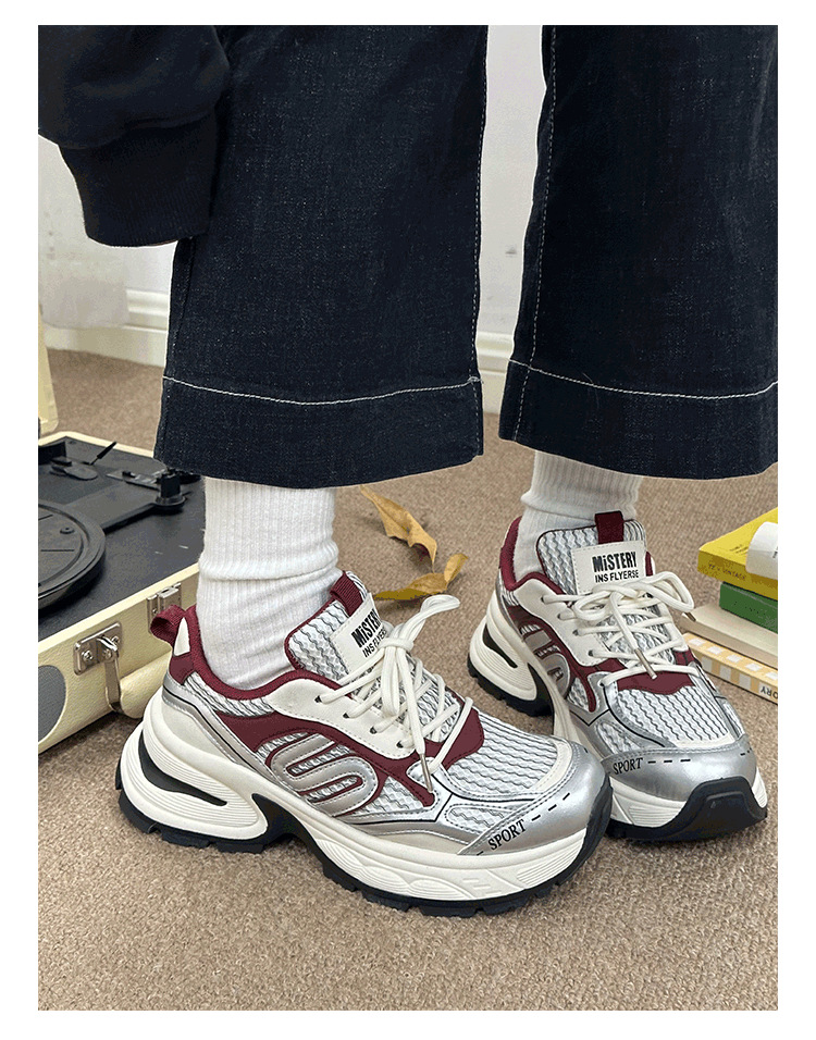 Women's Thick Soled Casual Sports Shoes Versatile Platform Style_voghion.com