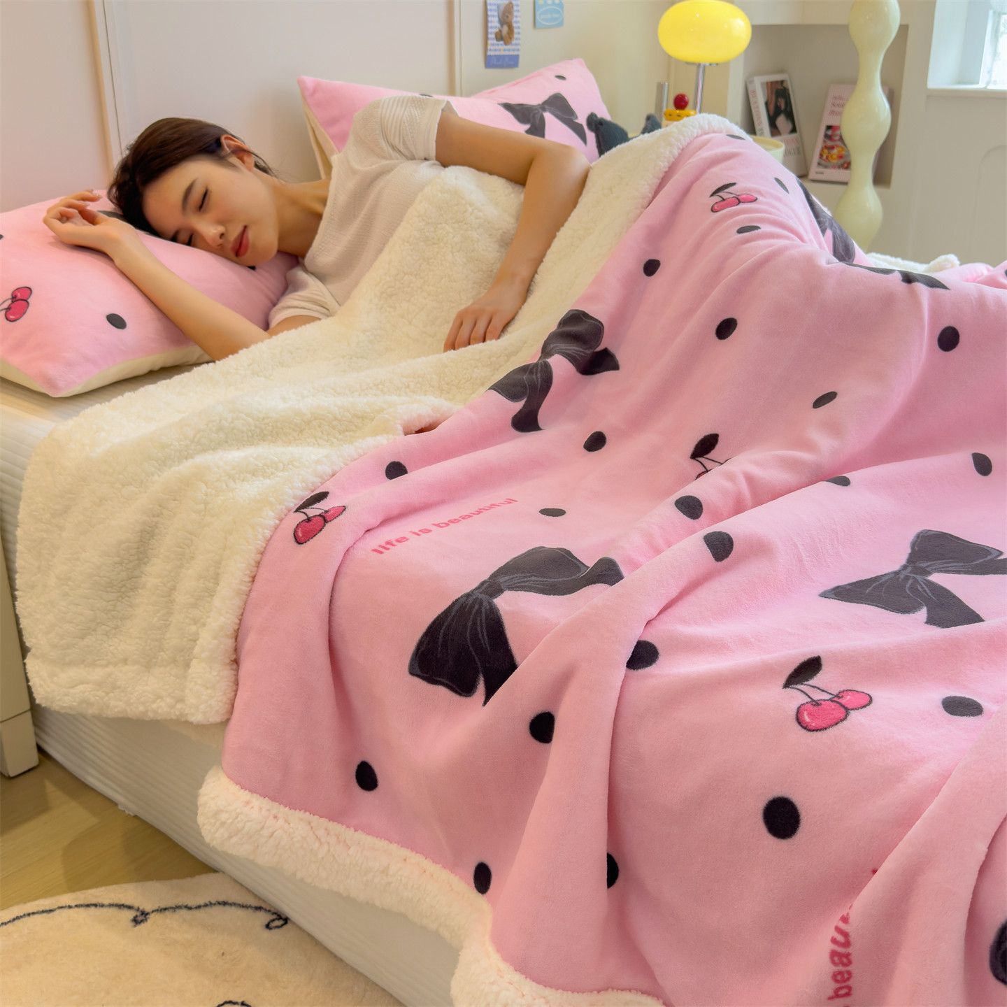 Mantras especiales mantas de siesta mantas de aire acondicionado mantas de oficina almuerzo mantas pequeñas mantas de invierno almuerzo de cachemira dormitorio estudiantil espesado