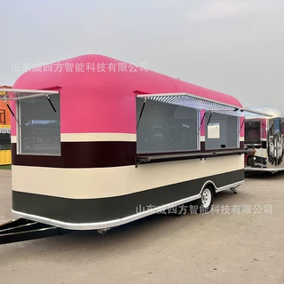 网红餐车商用摆摊移动咖啡奶茶售卖车品牌连锁小吃车移动餐车