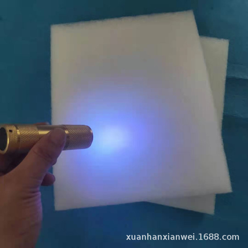 厂家供应400g3cm水族过滤棉，鱼缸过滤棉无荧光大化纤 样品免费