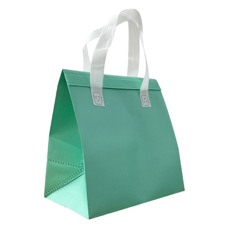 Para llevar bolsa de embalaje al por mayor catering papel de estaño bolso postre leche té bolsa de aislamiento logotipo personalizado barbacoa para llevar bolsa