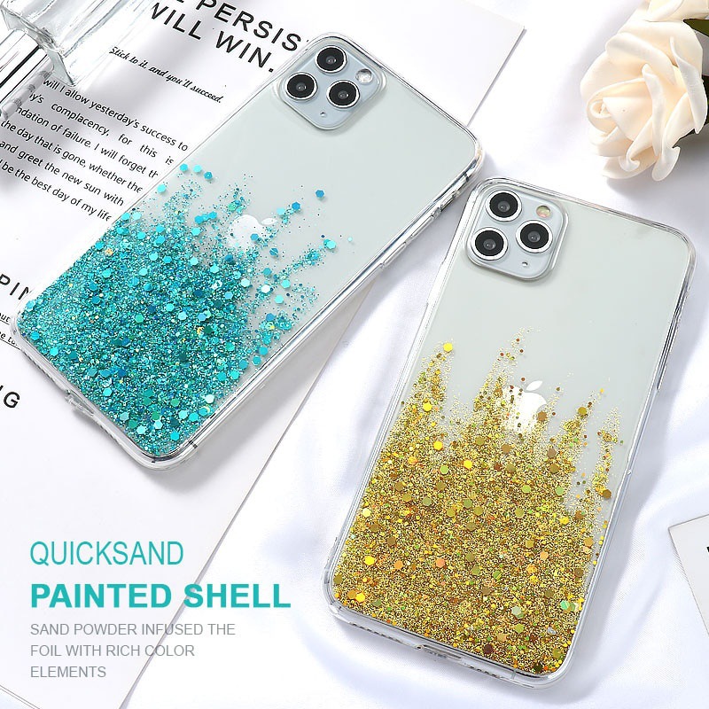 Glitter Phone Case For Samsung Note Series Starry Sky Tpu Cover_voghion.com