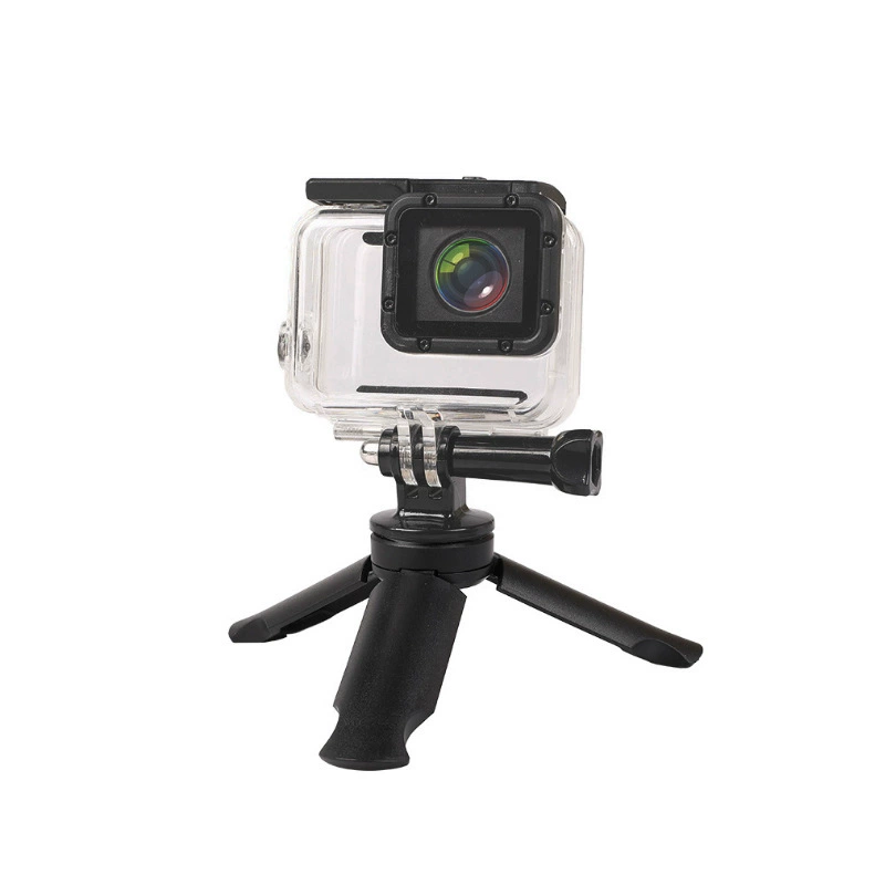 Table small tripod, mobile phone, plastic tubing, corner frame