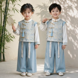 童民族服装;儿童表演服;童汉服