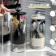 New Automatic Lifting Pressing Cosmetic Brush Storage Tube Dressing Table Desktop Cosmetic Storage Box Eyebrow Pen Brush Bucket