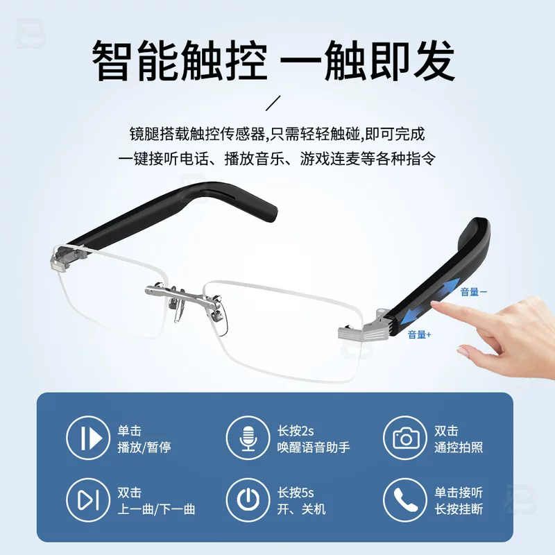 Модные умные очки, прозрачная линза, G06, городской стиль, bluetooth, градиент