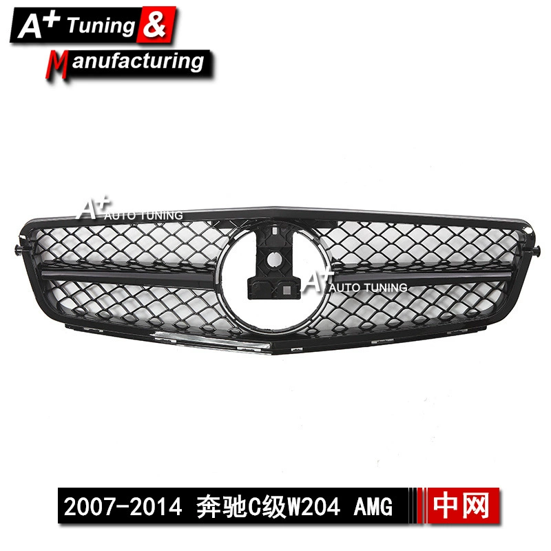 Трансграничный Эксклюзив для Mercedes-Benz C- Class W204 2007-2014 AMG полностью ярко-черный цельная доставка