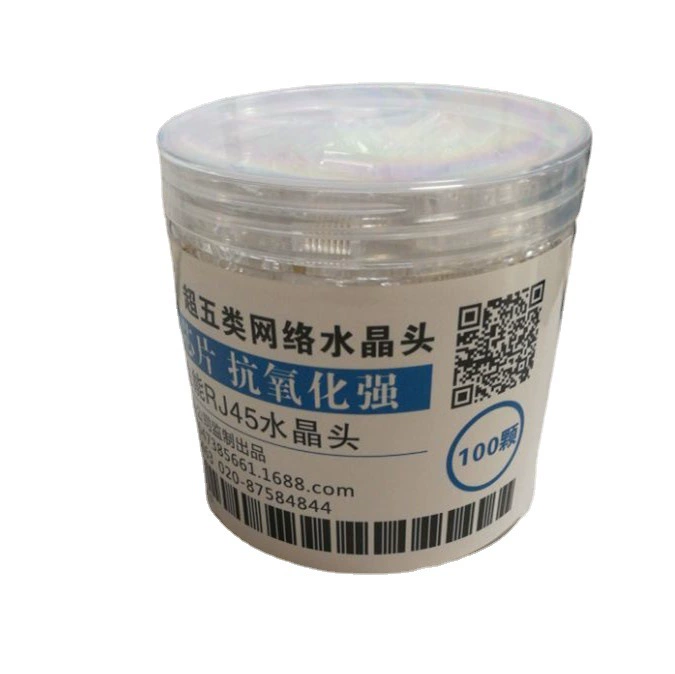 Кристаллическая головка Feinier Категория 5 Категория 6 8-жильный неэкранированный позолоченный разъем компьютерного сетевого кабеля rj45 оптом