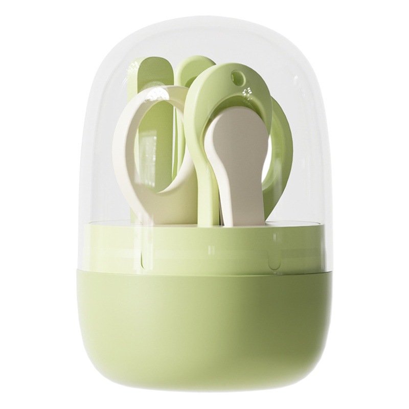 Transparent Jar Newborn Baby Nail Clippers Children's Anti-Pinch Small Scissors Nail Clippers Baby Nail Clipper Set