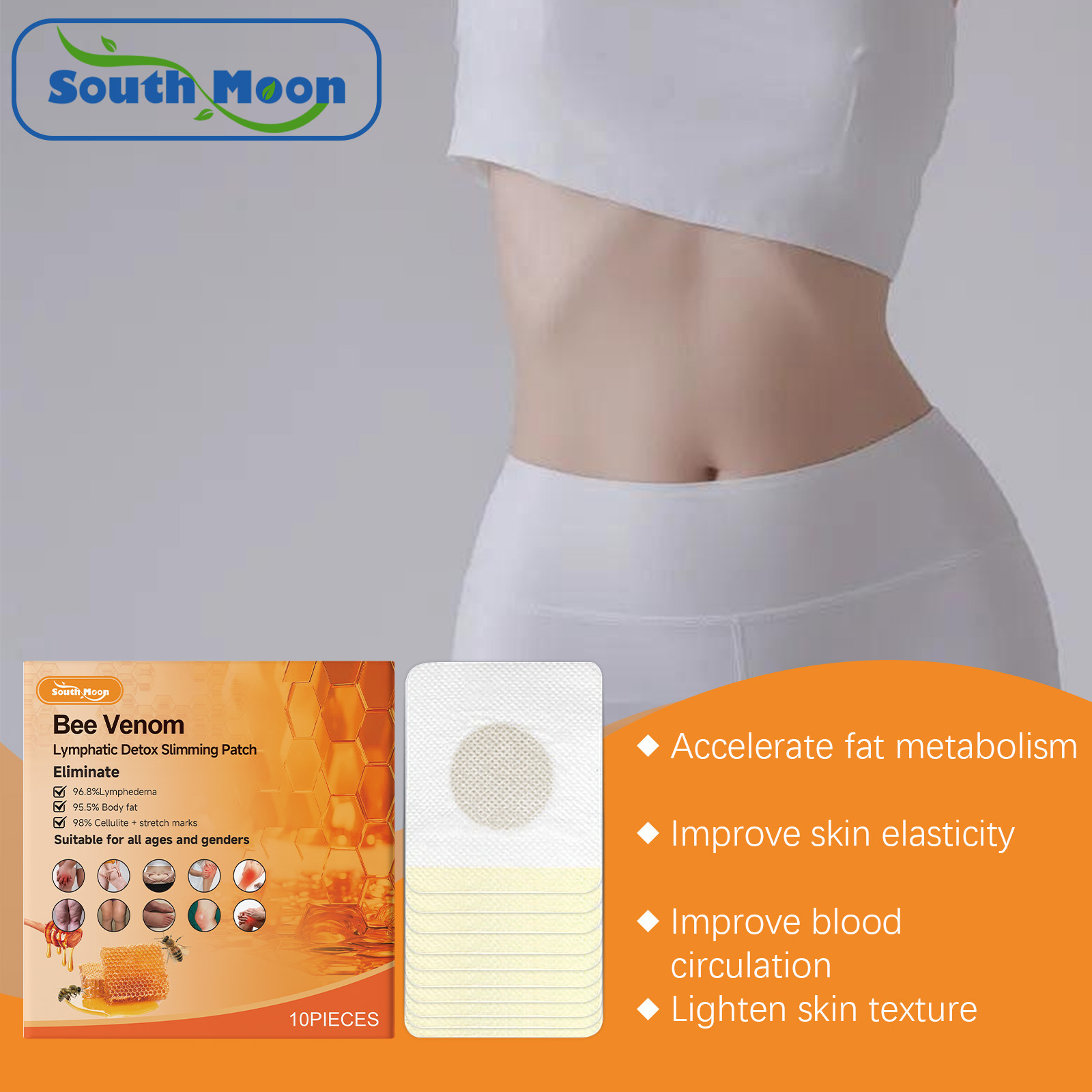 South Moon Body Care Patch Is a Gentle, Comfortable and Moisturizing Patch for Body Skin, a Light and Easy Daily Care Patch