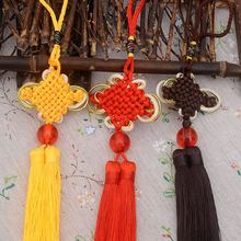 新款中国结流苏挂件居家风水玄关工艺品摆件点缀配饰走马灯宫灯穗