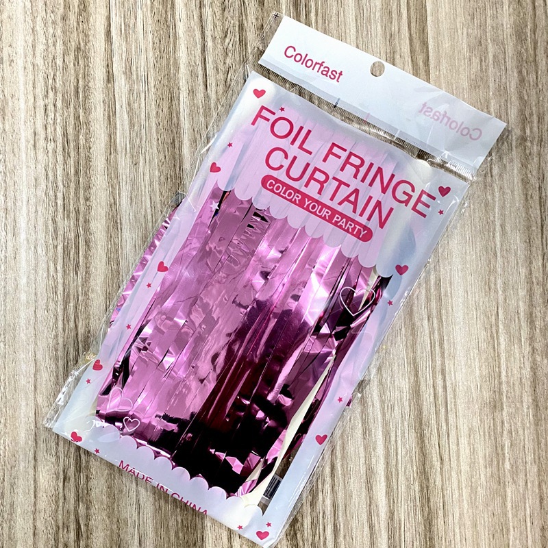 Cortina de lluvia, accesorios de decoración de cumpleaños, borlas, flores de dibujo, fondo de fiesta de boda, cortina de puerta de seda de lluvia de color 1*2m