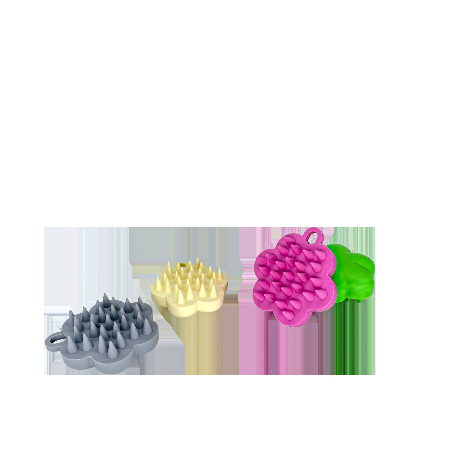 Factory ready silicone shampoo brush scalp cleaning massage shampoo comb dry and wet dual-use shampoo massage tool comb