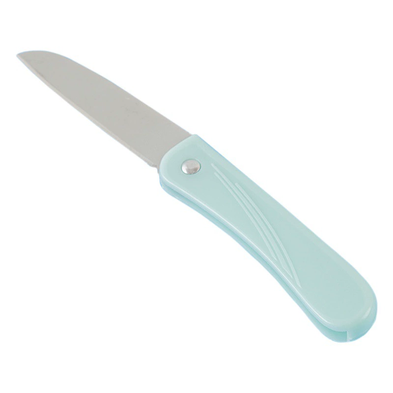 В наличии Складной нож для фруктов из нержавеющей стали Портативный нож для чистки Портативный бытовой складной нож для дыни и фруктов