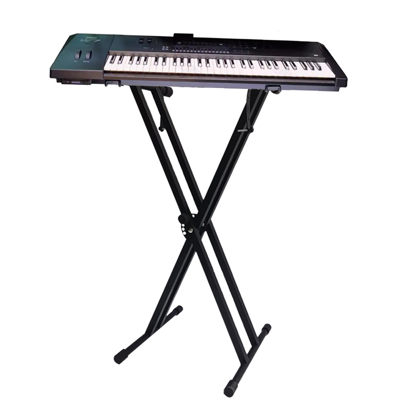 Desmontaje del marco de exhibición de stock de doble tubo X-piano soporte de teclado tipo suelo Guzheng X-piano electrónico