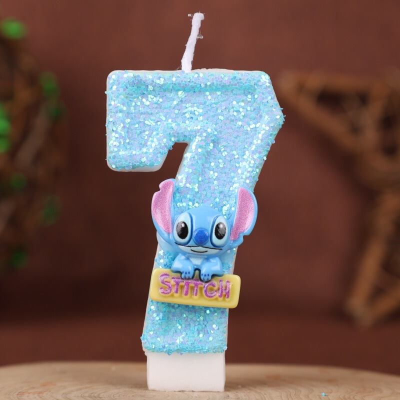 クロスボーダーステッチデジタルキャンドル誕生日ケーキデコレーションパーティーホリデー1歳の誕生日手作りキャンドル0-9|undefined