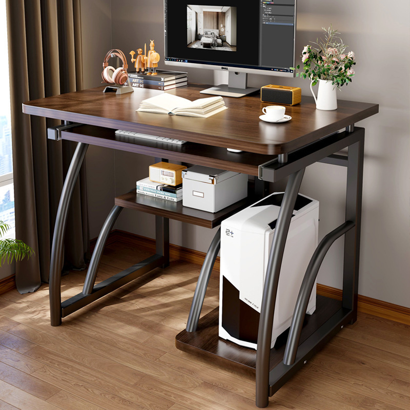Table Simple Rental House Small Apartment Desk Bookshelf Integrated Table Home Desktop Computer Table Student Writing Table