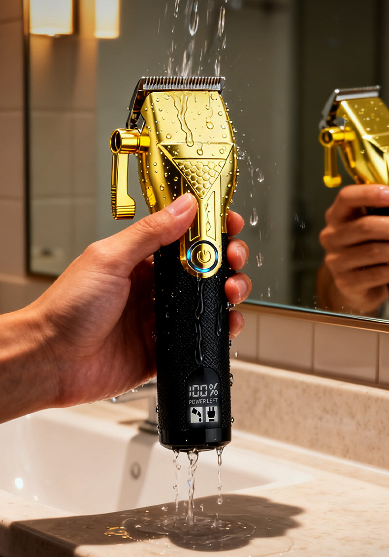 Professionel hårtrimmer med knive i rustfrit stål_voghion.com