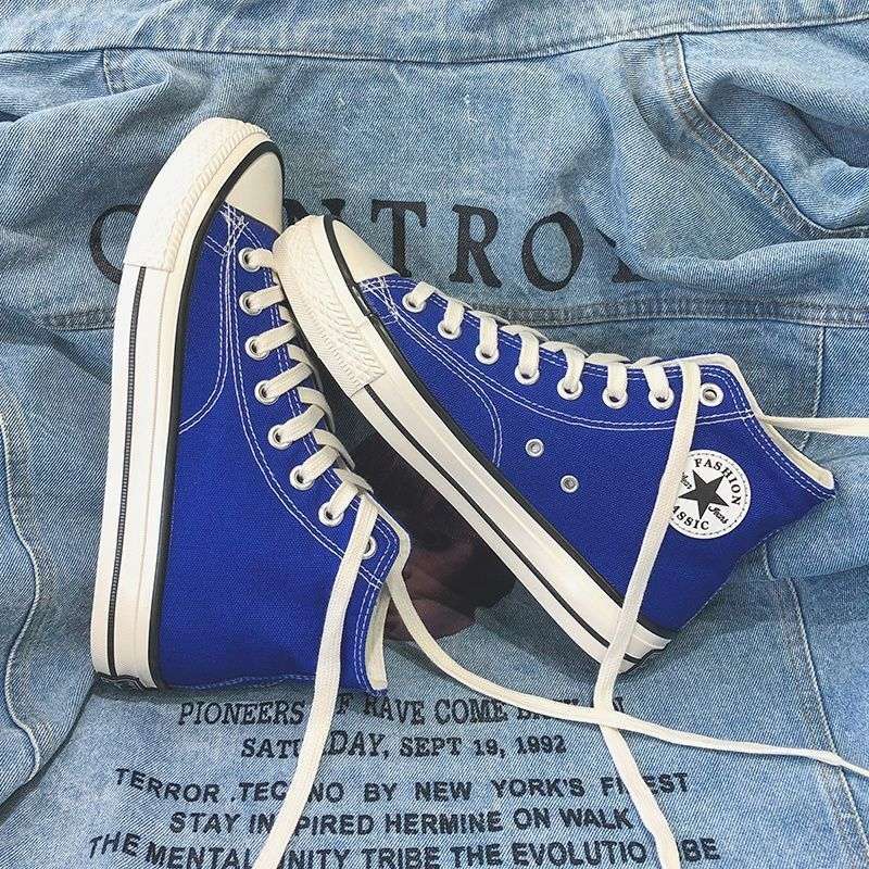 Zapatos de lona para hombres, alta tendencia, estudiantes, zapatos para hombres coreanos, zapatos deportivos de todo fósforo, 2025 nuevos zapatos de tela para niños, hombres
