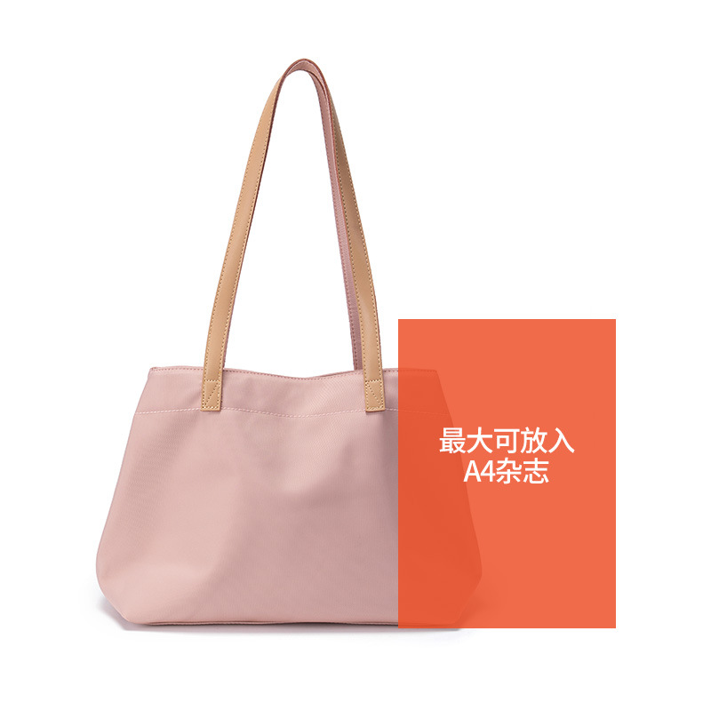 Women's Large Capacity Nylon Oxford Tote Bag, Casual Versatile Shoulder Bag, Trendy Canvas Handbag - Thumbnail 7