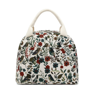 Cross-Border Hot Selling Large-Capacity Portable Corduroy Lunch Bag Factory Direct Supply Amazon New Insulated Lunch Bag