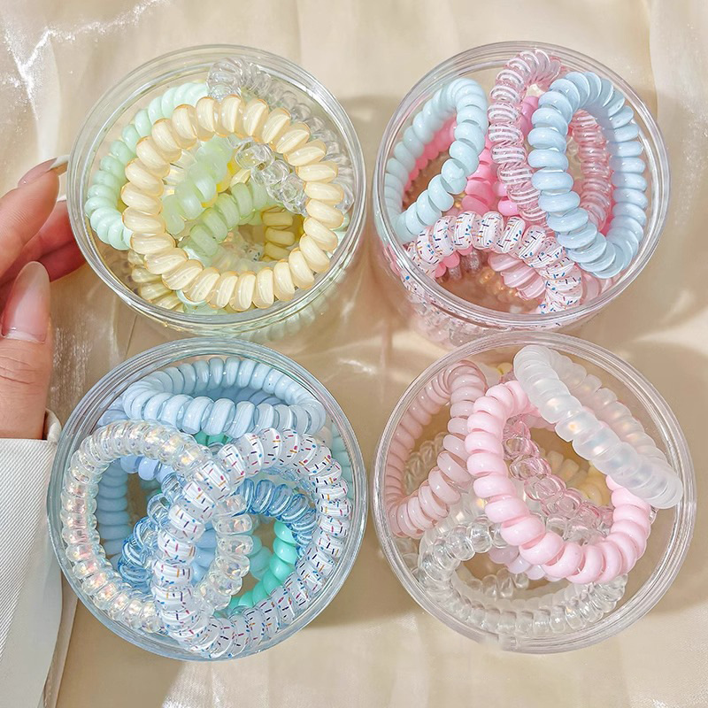 Línea telefónica bucle de cabello red 2025 nuevo cabello atado correa de cabello sin marcas cuerdas de cabello de alta sensación coreana bucle de cabello tocado