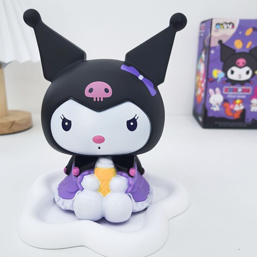 New Internet celebrity Melody desktop ornaments toy piggy bank cartoon style Kuromi enamel piggy bank