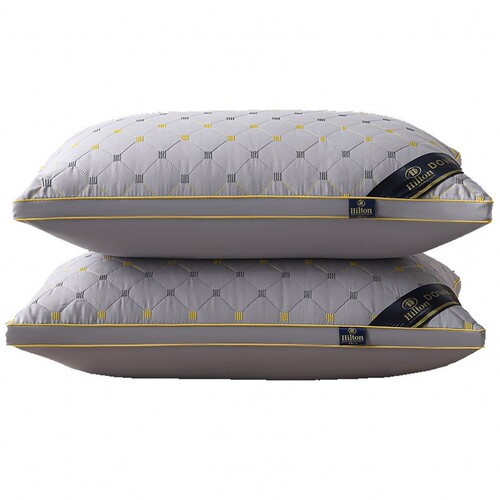 Hotel Pillow Pair of Downy Velvet High Elasticity Pillow Core Household Adult Single Person Neck Support Pillow Aid Sleep Pillow Core 