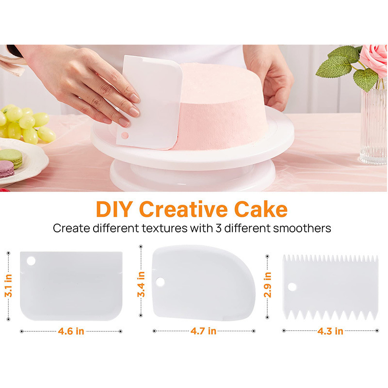 71 piezas de kit de decoración de pastel herramientas de panadería con torreta de pastel 12 bolsas de flores enmarcadas con boquilla de crema