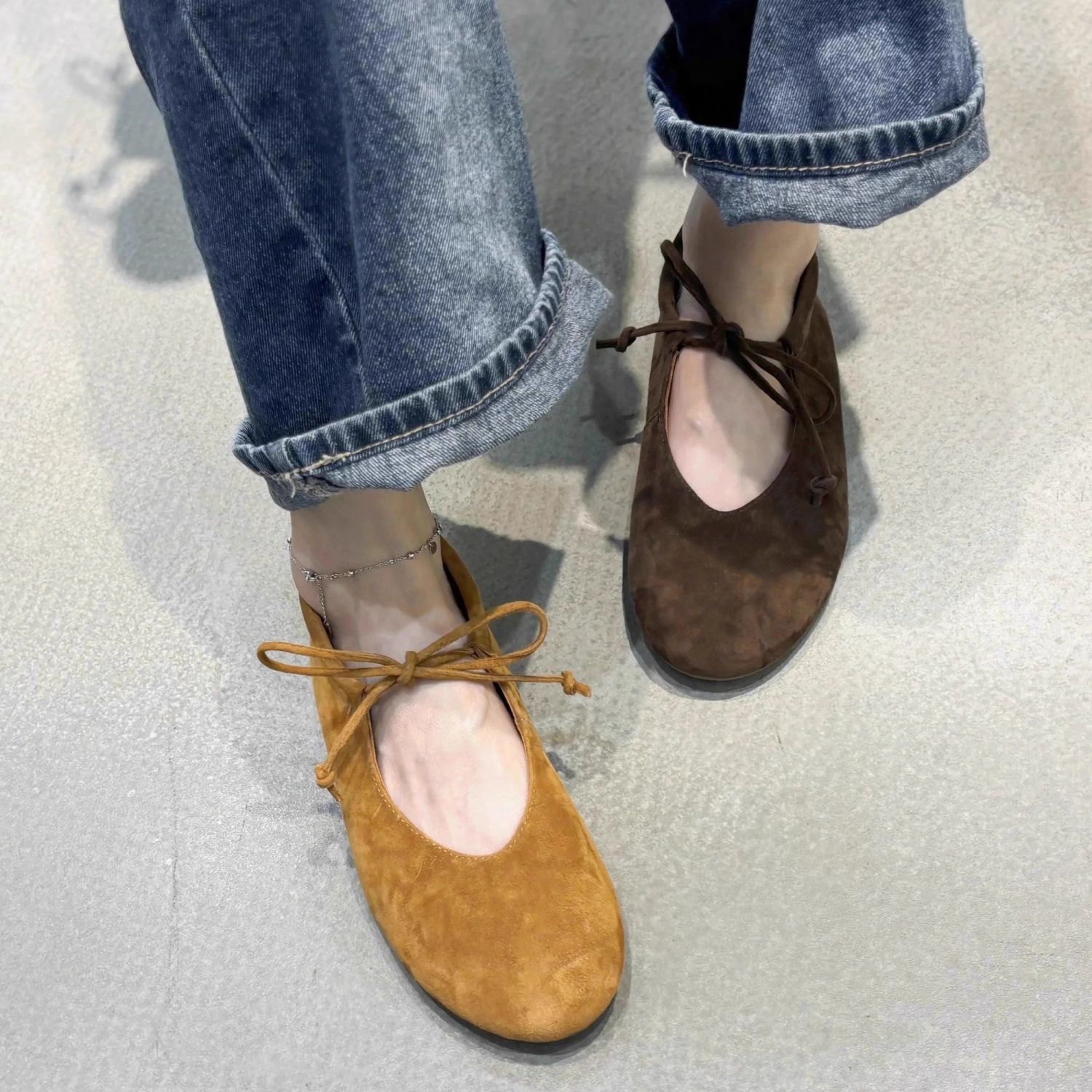 2025 New Ultra-Soft Bow Shallow Fashion Versatile Mary Jane Flats Women's Evening Style Shoes