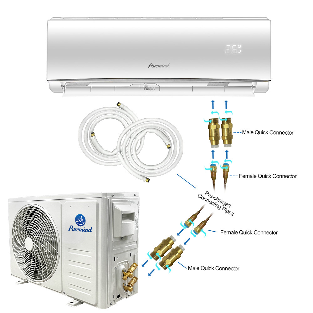 AirConditioner Oldindan zaryadlangan konditsioner, maishiy sovutish va isitish, devorga o'rnatiladigan, birinchi toifali inverter, konditsioner, ikki maqsadli sovutish va isitish.