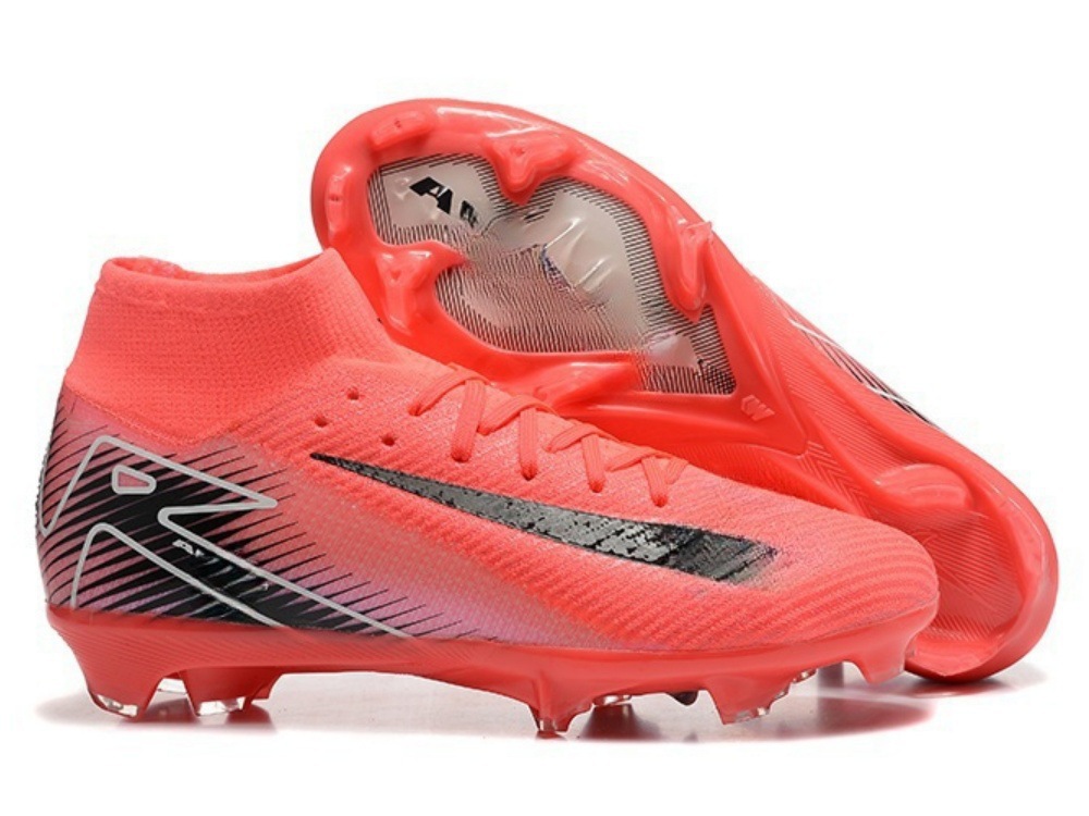 Comercio exterior nuevo Assassin 16 zapatos de fútbol competencia profesional zapatos de alta altura construidos totalmente cojín impermeable de punto zapatos de fútbol FG