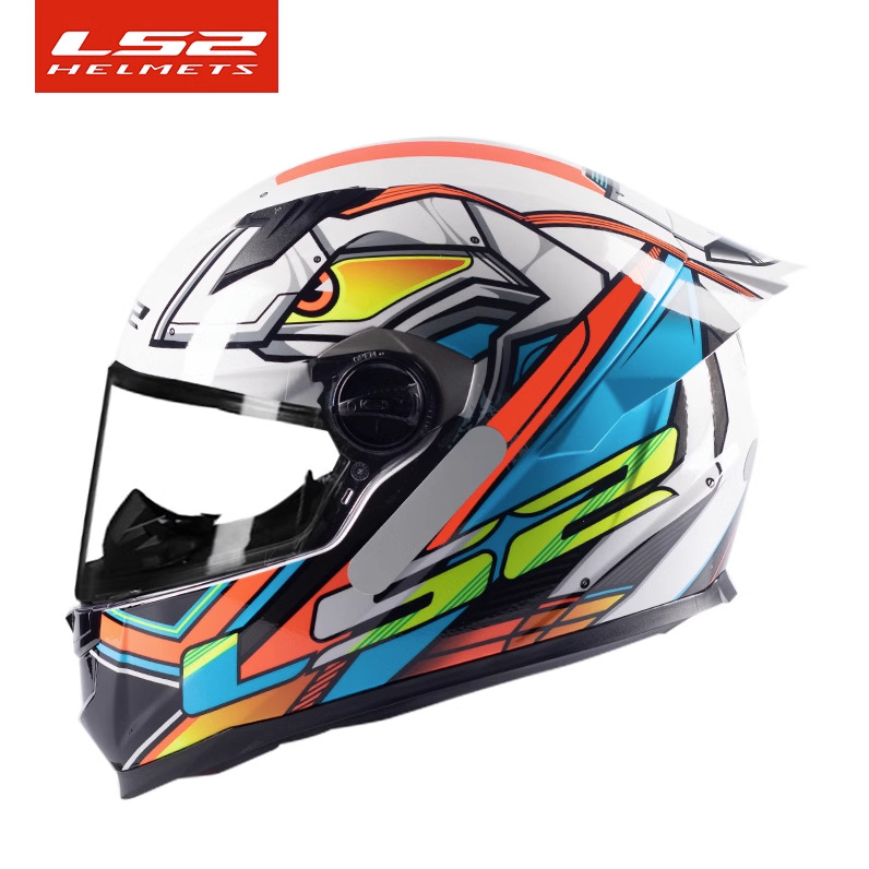 LS2 casco nuevo casco completo de la motocicleta unisex Four Seasons universal de la motocicleta anti-niebla cola grande certificación 3C FF300