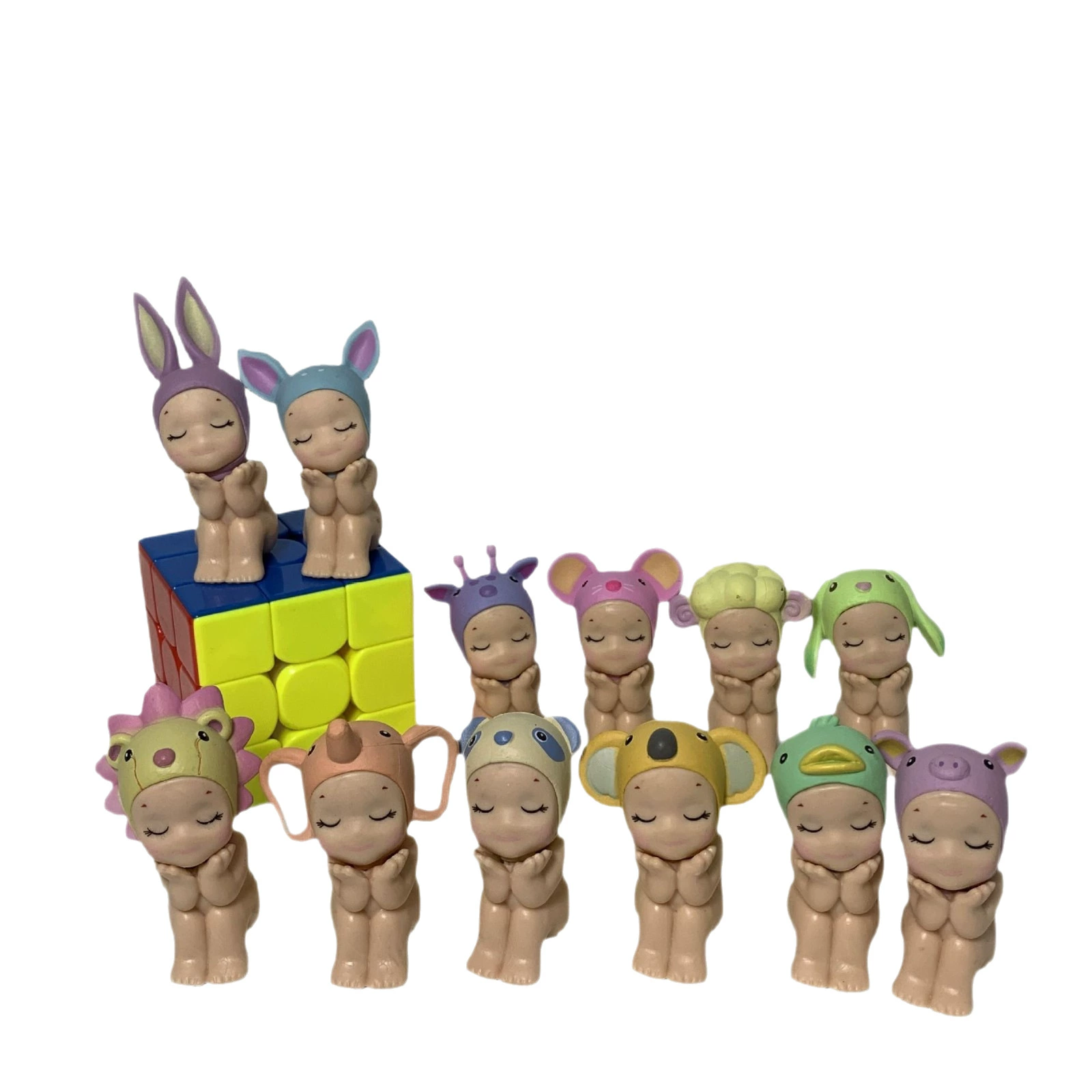 Новый кросс-граничный ангел серия приседания blind box автомобильные украшения для телефона декоративная фигурка анимационная кукла