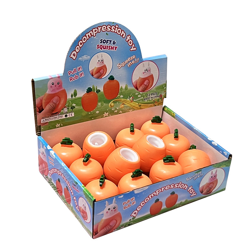 Novela simulación creativa conejo zanahoria Taza pellizco música squeeze Vent conejo Taza descompresión juguete suministro transfronterizo