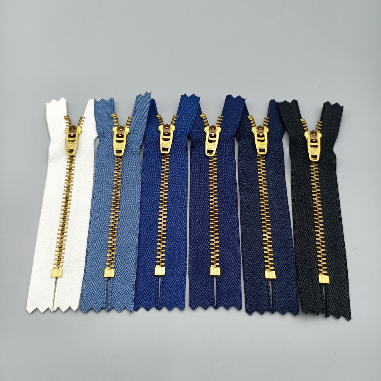 ykk正品3号金属yg牙金铜闭尾拉链多色牛仔裤裤子门襟专用拉链耐洗