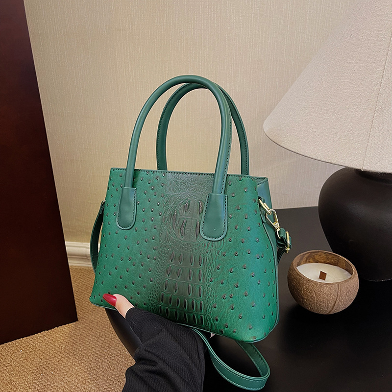 2024 New Fashion Crocodile Pattern Women's High Grade Handbag Single Shoulder Crossbody Bag BA_voghion.com