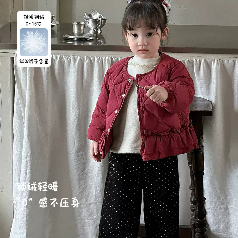 加厚保暖女宝宝羽绒内胆秋冬女童羽绒服轻薄外套婴幼儿外出服 a类