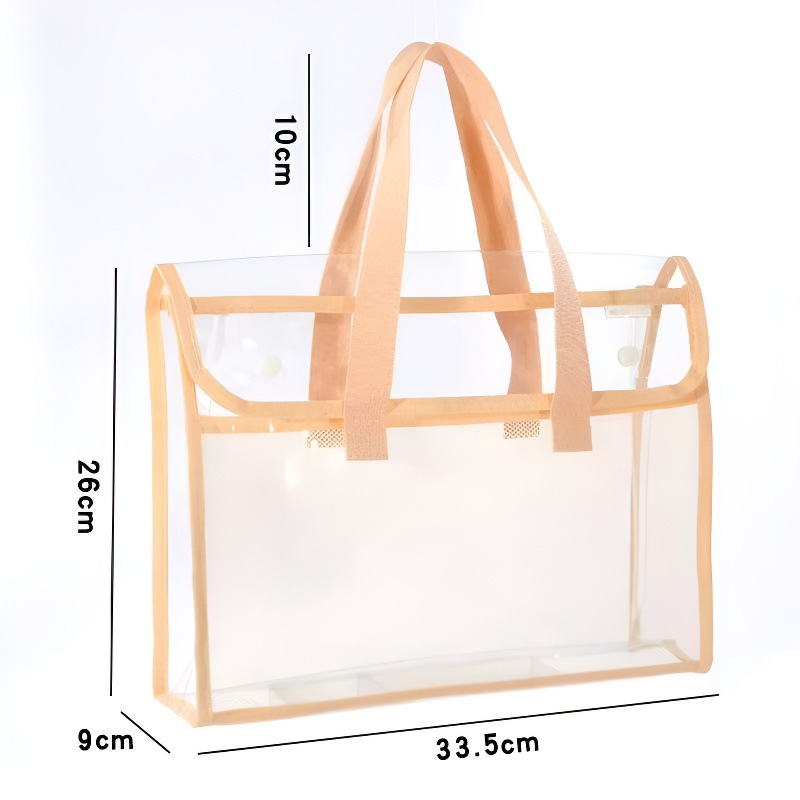 Fabricante mayorista bolsa de estudio portátil de gran capacidad bolsas de examen de papel de examen bolsas de examen transparentes de PVC
