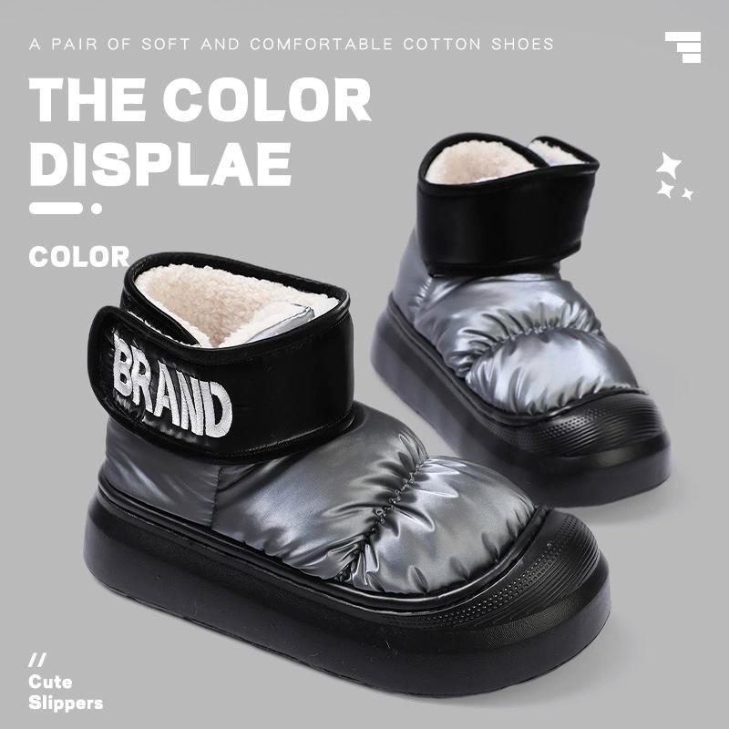 Nanfang Wan носить хлопчатобумажную обувь женская зимняя водонепроницаемая толстая подошва дикая модная сеть красная комнатная теплая бархатная хлопчатобумажная сапоги