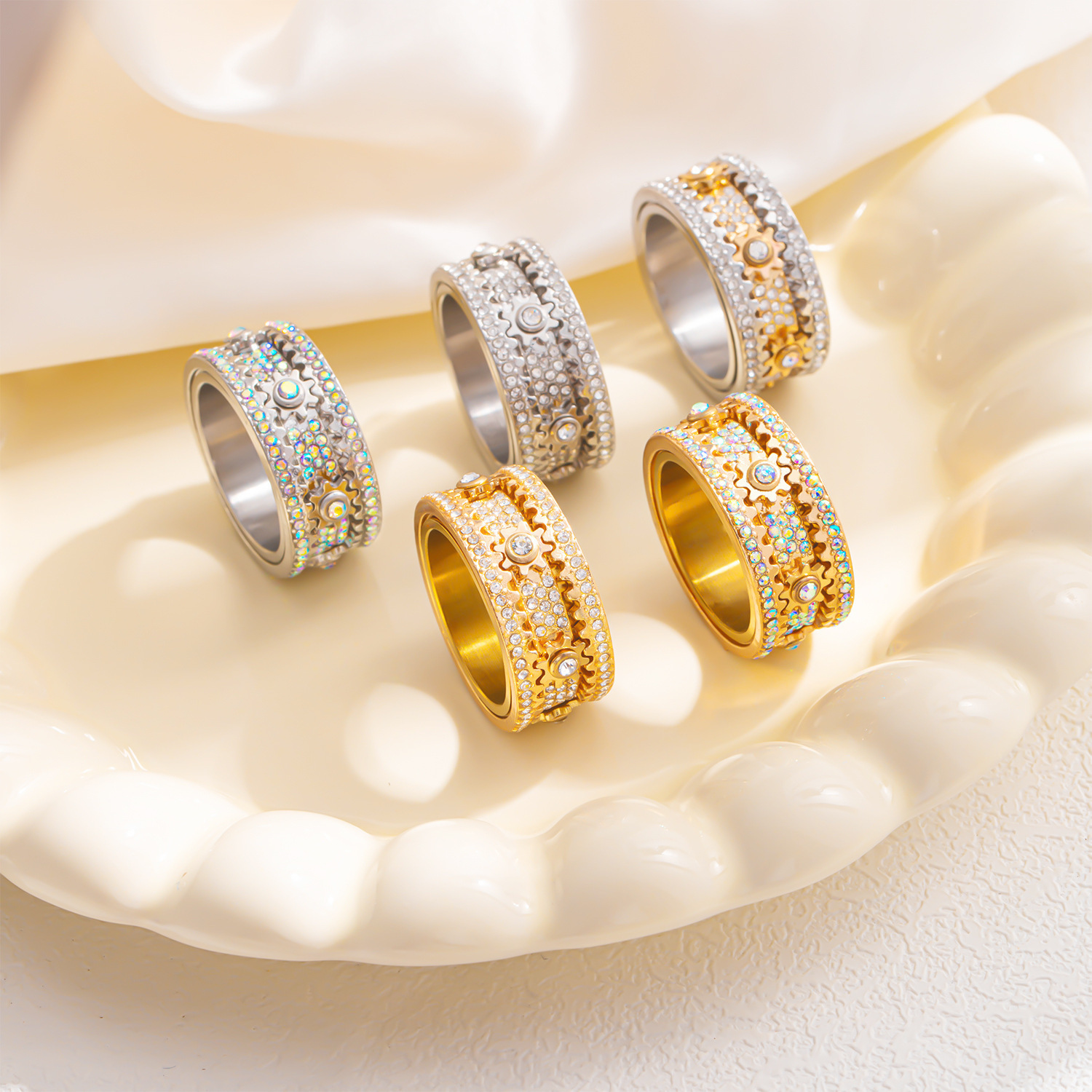 Stilvoller Fidget Ring Zur Stressbewältigung Und Angstlinderung_voghion.com
